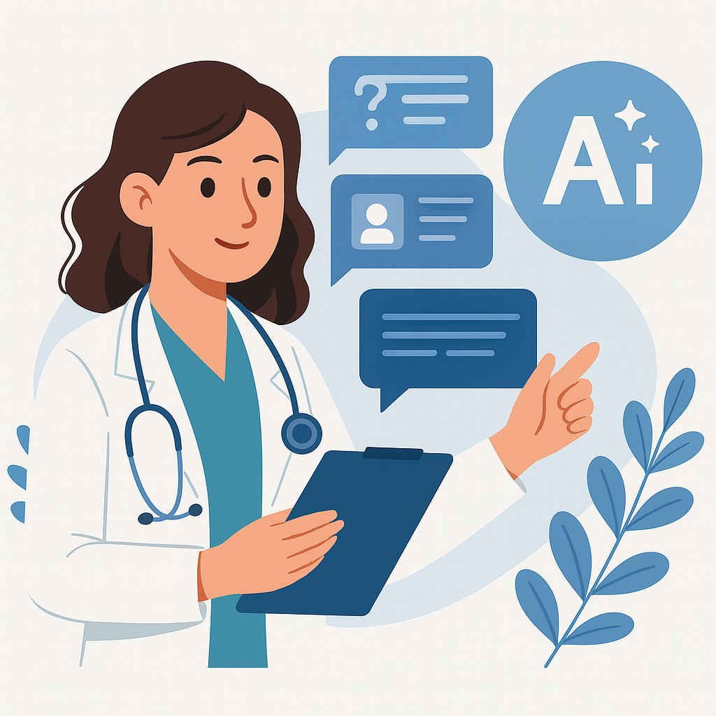 Doctor with AI Assistant